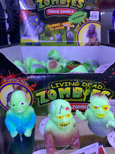 Living Dead Zombie Finger Puppets - Glow in the dark