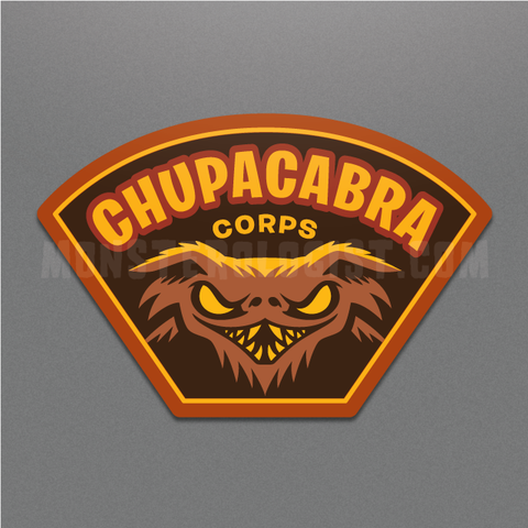Chupacabra Corps Military Insignia Cryptozoology Sticker