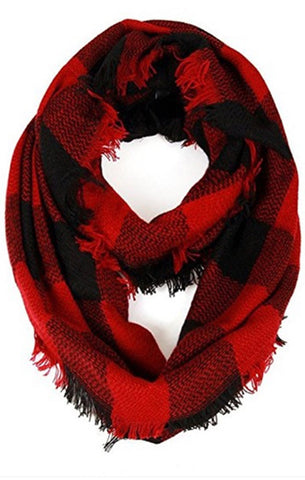 Buffalo Plaid Infinity Scarf