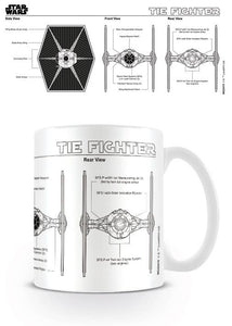 Star Wars - Tie Fighter Sketch Mug