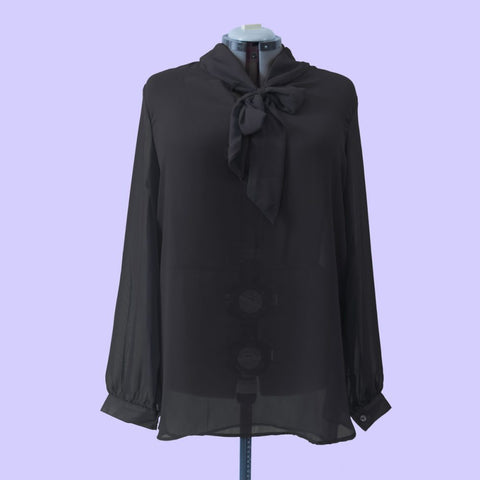 Black Bow Top - Corvus: Clothing and Curiosities