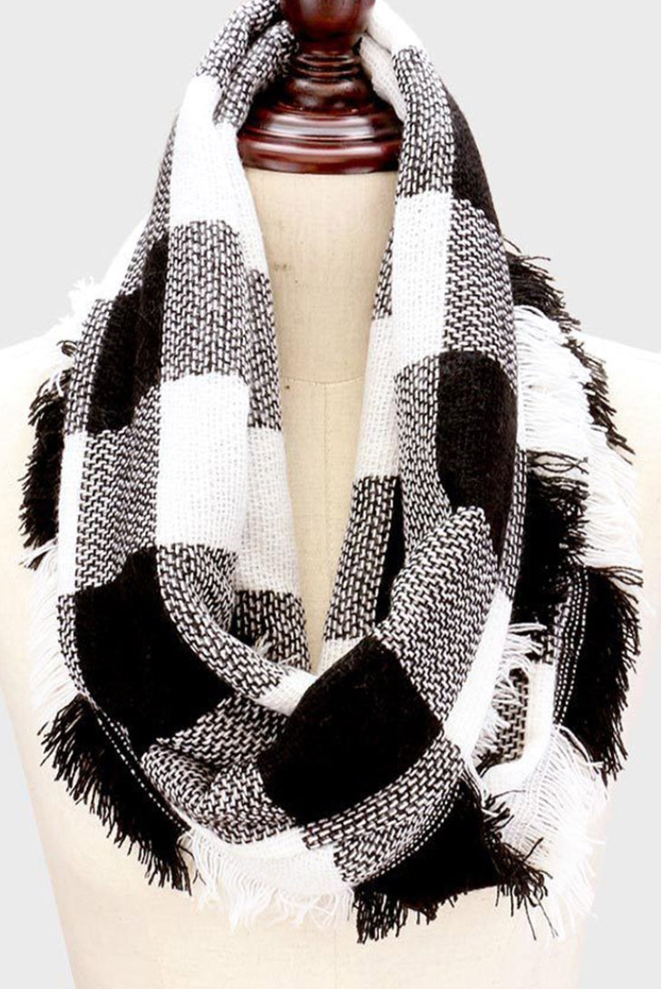 Buffalo Plaid Infinity Scarf