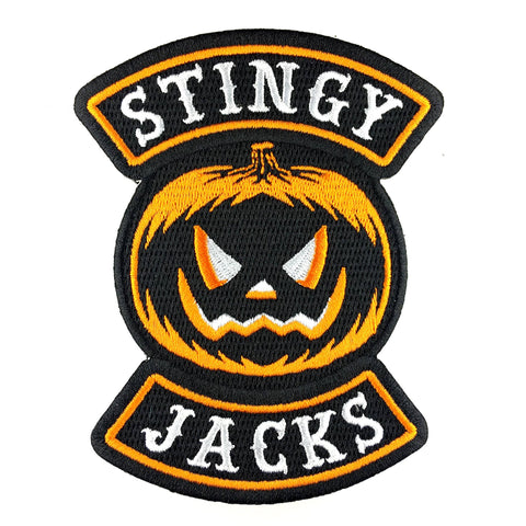 Stingy Jacks Jack-o-lantern Pumpkin Halloween Biker Patch
