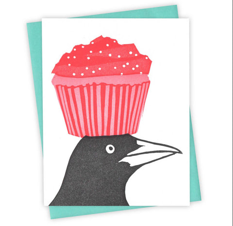 Cupcake Grackle Card