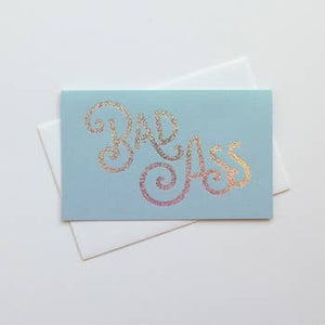 Bad Ass Greeting Card - Corvus: Clothing and Curiosities