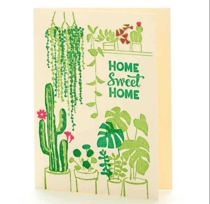 House Plants Home Sweet Home Card