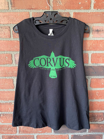 Corvus Logo Ladies Crop Tank